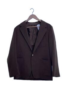 UNITED ARROWS & SONS◆PLAIN BLAZER/テーラードジャケット/M/ポリエステル/BRW/5522-299-0262