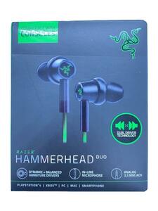 Razer◆ヘッドセット Hammerhead Duo Console RZ12-03030300-R3M1 [グリーン]