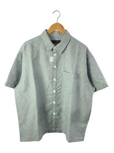 MLVINCE◆JAQUARD PAISLEY S/S SHIRT/半袖シャツ/XL/ポリエステル/BLU/総柄