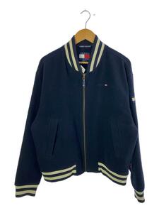 TOMMY HILFIGER◆00s OLD TOMMY ジップアップブルゾン/M/ウール/NVY