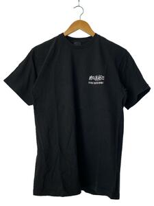 STUSSY◆Tシャツ/M/コットン/BLK/プリント/×BUSH HUNTER MUSIC