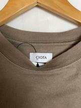 CIOTA◆Tシャツ/4/コットン/BRW/CSLM-108M_画像3