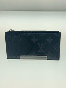 LOUIS VUITTON◆コインカード・ホルダー_タイガラマ_BLK/M30271/PVC/BLK/モノグラム/メンズ/ルイヴィトン