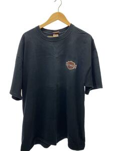 HARLEY DAVIDSON◆Tシャツ/-/コットン/BLK/無地