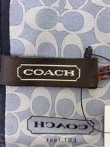 COACH◆スカーフ/シルク/GRY/モノグラム/レディース_画像3