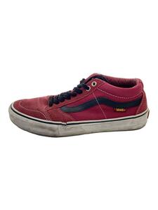 VANS◆ローカットスニーカー/26.5cm/RED/スウェード/721454