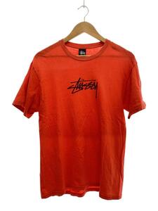 STUSSY◆Tシャツ/M/コットン/ORN/オレンジ/プリント