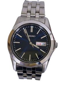 SEIKO◆クォーツ腕時計/アナログ/ステンレス/NVY/SLV/7N43-0AM0