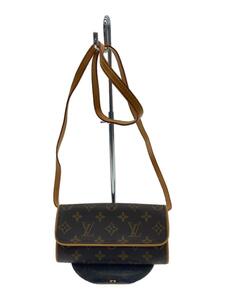 LOUIS VUITTON◆ポシェット・ツインPM_モノグラム・キャンバス_BRW/PVC/BRW