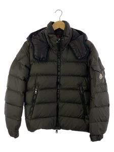 MONCLER◆ダウンジャケット/1/ポリエステル/KHK/無地/132-091-41950-05