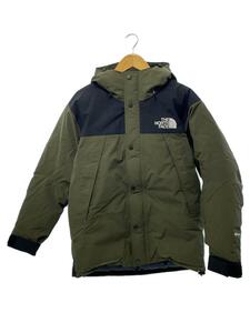 THE NORTH FACE◆MOUNTAIN DOWN JACKET_マウンテンダウンジャケット/M/ナイロン/KHK/無地