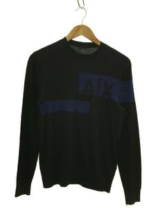 ARMANI EXCHANGE◆セーター(薄手)/XS/コットン/BLK