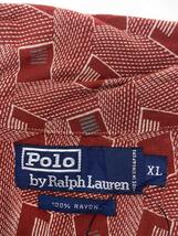 POLO RALPH LAUREN◆半袖シャツ/XL/レーヨン/BRD/総柄_画像3