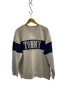 TOMMY JEANS◆スウェット/L/コットン/GRY