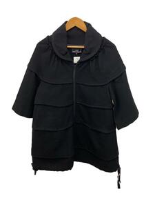 tricot COMME des GARCONS◆ジャケット/S/ウール/BLK/TF-J007/ショールカラー/ダブルジップ