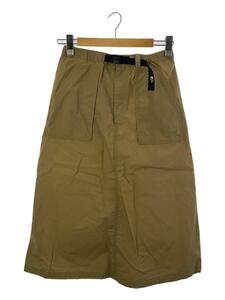THE NORTH FACE◆COMPACT SKIRT_コンパクトスカート/M/ナイロン/BEG/無地