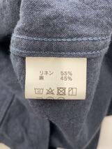 AT-DIRTY◆テーラードジャケット/L/リネン/IDG/無地/workers jacket linen_画像4