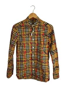 BURBERRY◆Scribble Check Cotton Shirt/スクリブルチェック/長袖シャツ/S/4075572