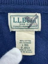 L.L.Bean◆セーター(薄手)/L/コットン/ネイビー/無地/エルエルビーン_画像3