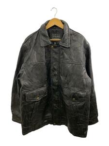 GENUINE LEATHER/レザージャケット/XL/レザー/BLK