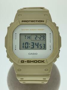 CASIO◆クォーツ腕時計・G-SHOCK/デジタル/ラバー/WHT/DW-5600EW