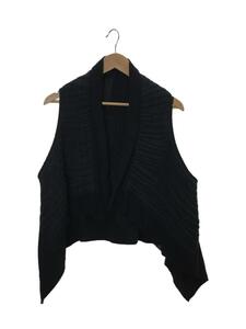 Rick Owens◆11SS/リックオウエンス/ベスト/38/コットン/ブラック/RO 8738