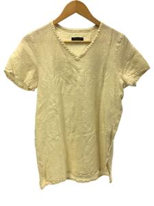 COMME des GARCONS HOMME PLUS◆AD2004/Tシャツ/M/ウール/BEG/PO-B040