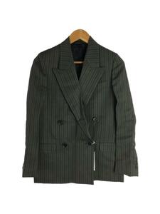 Acne Studios(Acne)◆ストライプテーラードジャケット/32/リネン/グレー/ストライプ/FN-WN-SUIT000253