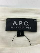 A.P.C.◆Tシャツ/S/コットン/WHT/23215-1-90185_画像3