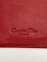 Christian Dior◆長財布/レザー/レッド/無地/レディース_画像3