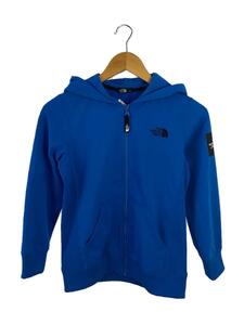 THE NORTH FACE◆Square Logo Full Zip/140cm/ポリエステル/BLU/無地/NTJ61921