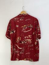 Porter Classic◆アロハシャツ/M/レーヨン/RED/フレンチ柄/ALOHA SHIRTS RED EXCLUSIVE_画像2