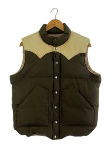 SUGAR CANE* down vest /L/ nylon /KHK/SC11385