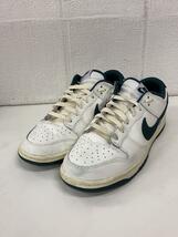 NIKE◆DUNK LOW RETRO/27cm/WHT/レザー_画像2