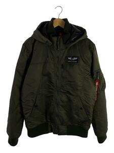 ALPHA INDUSTRIES◆フライトジャケット/XL/ナイロン/KHK/TA1571-076