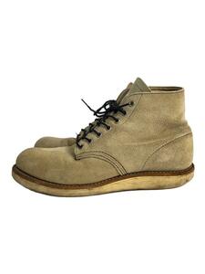 RED WING◆ブーツ/26.5cm/BEG/スウェード/8167/※ソール減り/スウェード擦れ有/6 CLASSIC