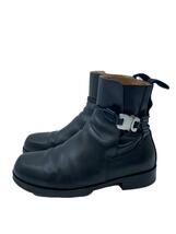 1017 ALYX 9SM(ALYX)◆LOW BUCKLE BOOT LTHR/ブーツ/42/BLK/レザー/AAUBO0038LE01_画像1