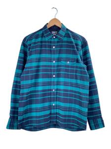 THE NORTH FACE◆L/S STRETCH FLANNEL SHIRT/長袖シャツ/S/ポリエステル/GRN/チェック/NR62031