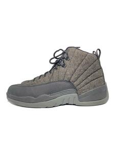 NIKE◆AIR JORDAN 12 RETRO WOOL/エアジョーダンレトロ/ブラック/852627-003/28.5c