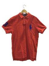 POLO RALPH LAUREN◆ポロシャツ/L/コットン/RED/無地_画像1