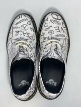 Dr.Martens◆Script Peace Love Freedom Black Oxford Shoes/UK7/WHT/レザー_画像3