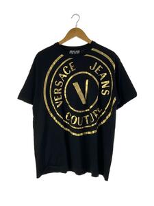 VERSACE JEANS COUTURE◆Tシャツ/XXL/コットン/BLK