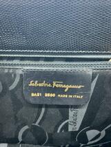 Salvatore Ferragamo◆スクエアトートバッグ/レザー/ブラック_画像5