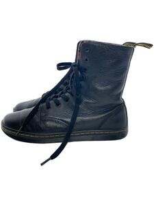 Dr.Martens◆Stratford 9-Eye Fold Down Boot/レースアップブーツ/UK6/BLK