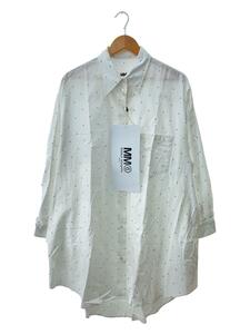 Maison Margiela◆【未使用】2022SS 6 Print Shirt Dress(シャツワンピース)/S/コットン/WHT