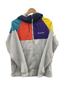 Columbia◆Wilkinson Cove Hoodie_ウィルキンソンコーブフーディー/L/ポリエステル/GRY