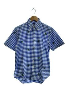 POLO RALPH LAUREN◆半袖シャツ/XS/コットン/BLU/チェック