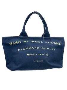 MARC BY MARC JACOBS◆トートバッグ/キャンバス/NVY/0221.50