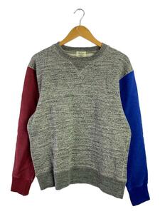 Jackman◆スウェット/L/コットン/グレー/JM7872/GG Sweat crewneck