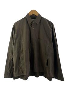 stein◆OVER SLEEVE COMBINE SHIRT JACKET/長袖シャツ/S/コットン/BRW/ST.142